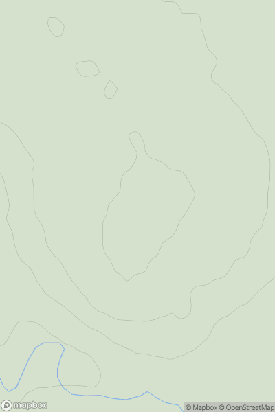 Thumbnail image for Green Hill [Ayr to the River Clyde] [NS747425] showing contour plot for surrounding peak